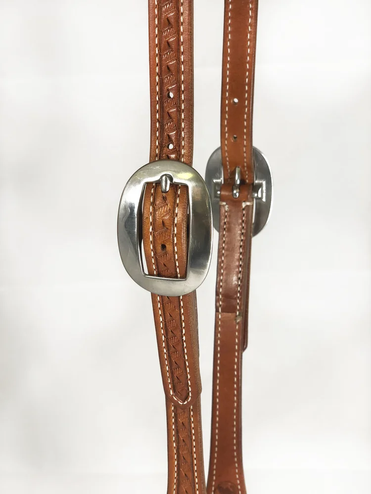 Basket Stamped One Ear Headstall