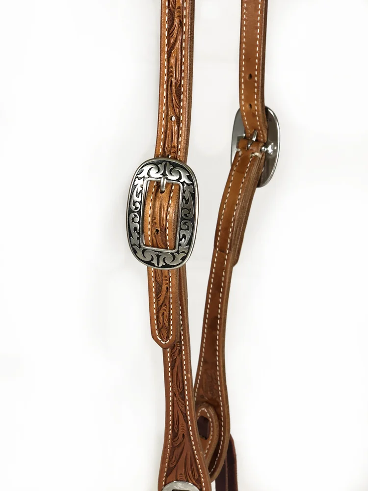 THE JW Floral One Ear Headstall